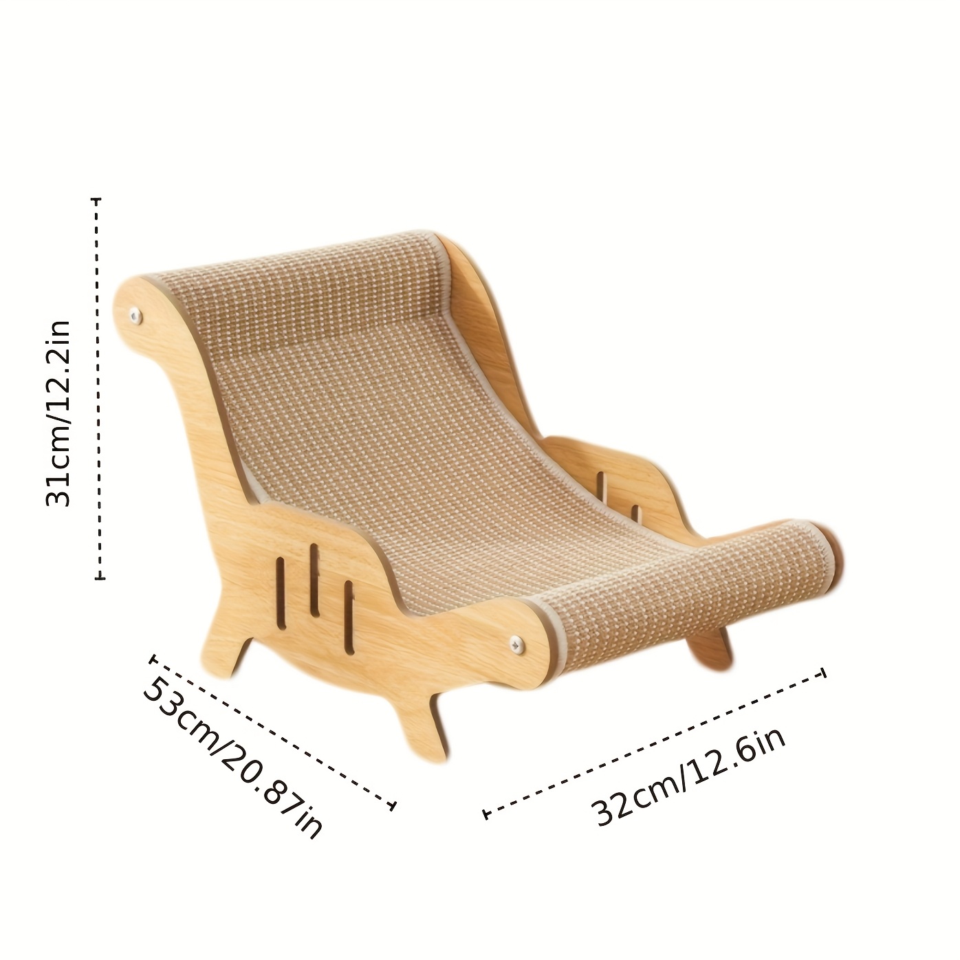 E-shop Robuster Sisal Seil Katzenkratzstuhl - Langlebiges, kratzfestes Freizeitsofa mit stabiler Struktur und hochwertigem, großem