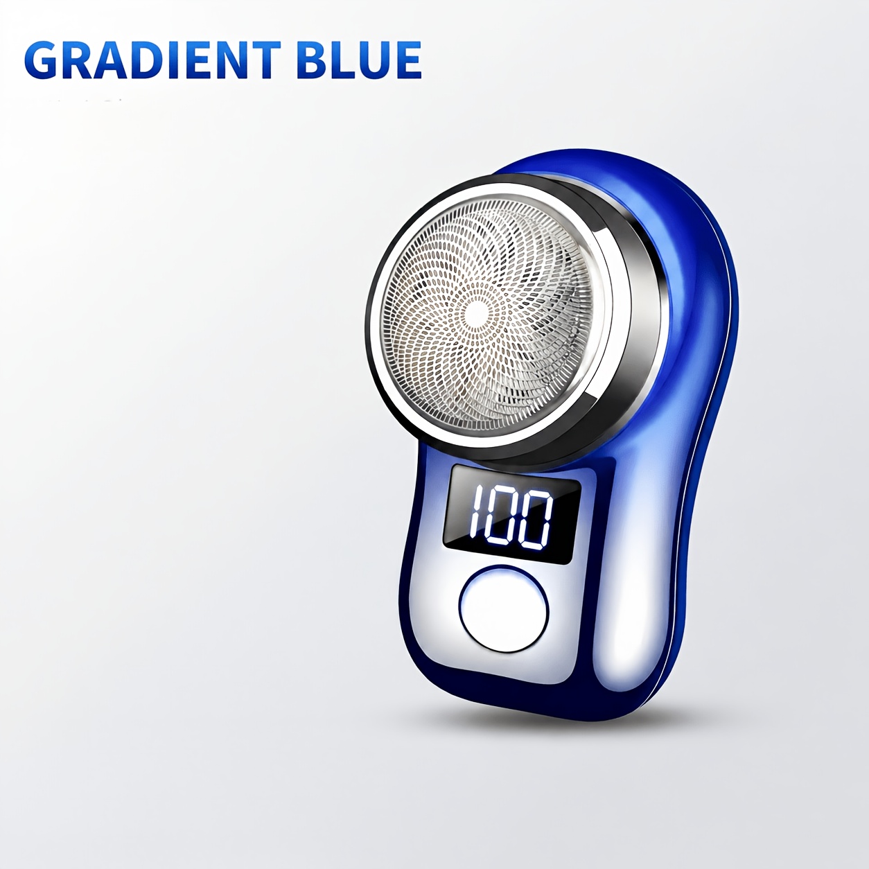 TEMU Mini Electric Shaver, Portable Rechargeable Razor With Led Display, Usb Charging Compact Hair Removal Tool For Face And Body, Travel Grooming