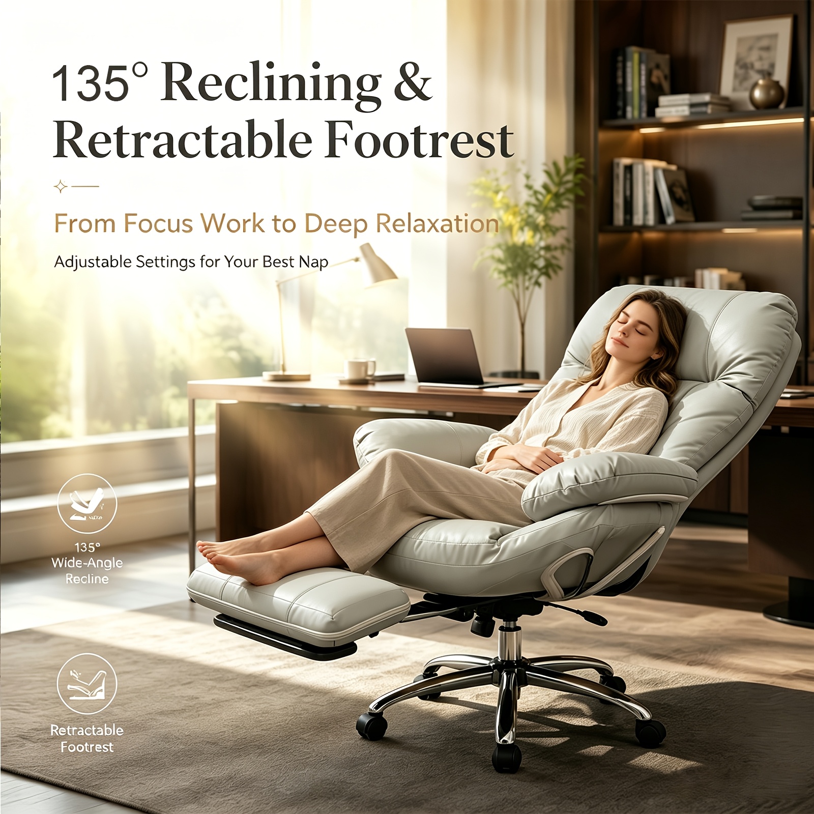padded computer chair sold on Temu United States