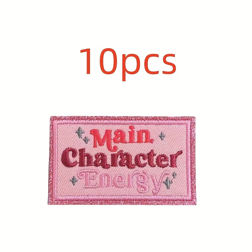 TEMU 10pcs Embroidery Patch Set - Individually Designed, Handmade, Ironed Or Sewn Embroidered Stickers For Diy Jackets, T-shirts, Hats, Backpacks,