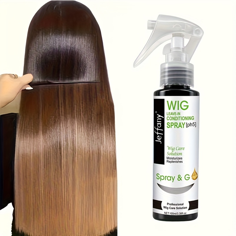 wig leave in conditioner spray 3 38 oz contains castor seed oil with   texture relieves   and knots in wigs with one use     a     quick absorption for   wigs contains   ingredients