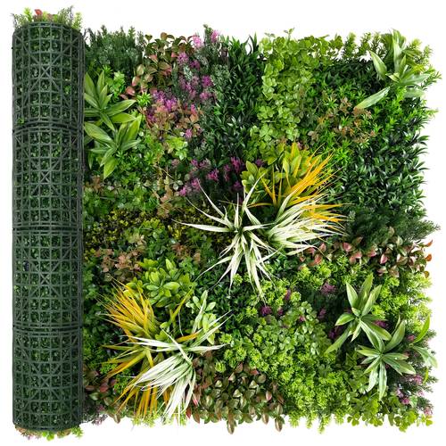 artificial grass wall roll boxwood hedge wall panels uv anti grass backdrop wall decor greenery privacy hedge screen for indoor outdoor patio balcony party garden fence