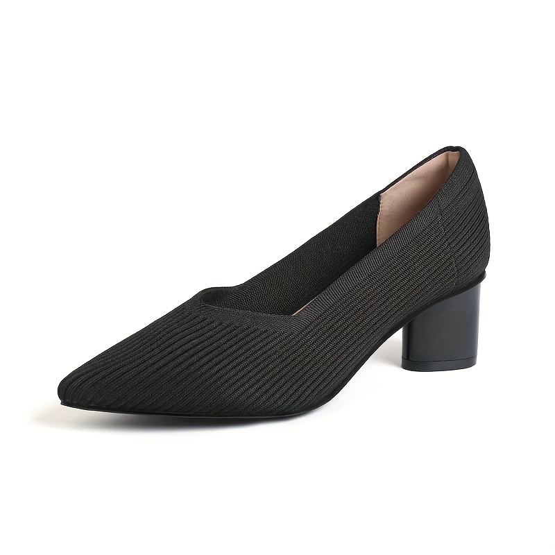 TEMU Talons Hauts pour Femme, Chaussures Plates , Talon Bloc à Bout Ouvert, Surface Douce en à Motif Sergé et Semelle Souple, Chaussures de Danse