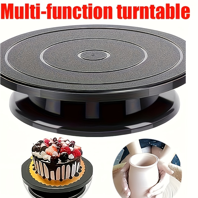 

Cake Turntable With Non-slip Edge - Decorating, Painting & Display - Ideal For Parties, Weddings, Bakeries & Birthdays