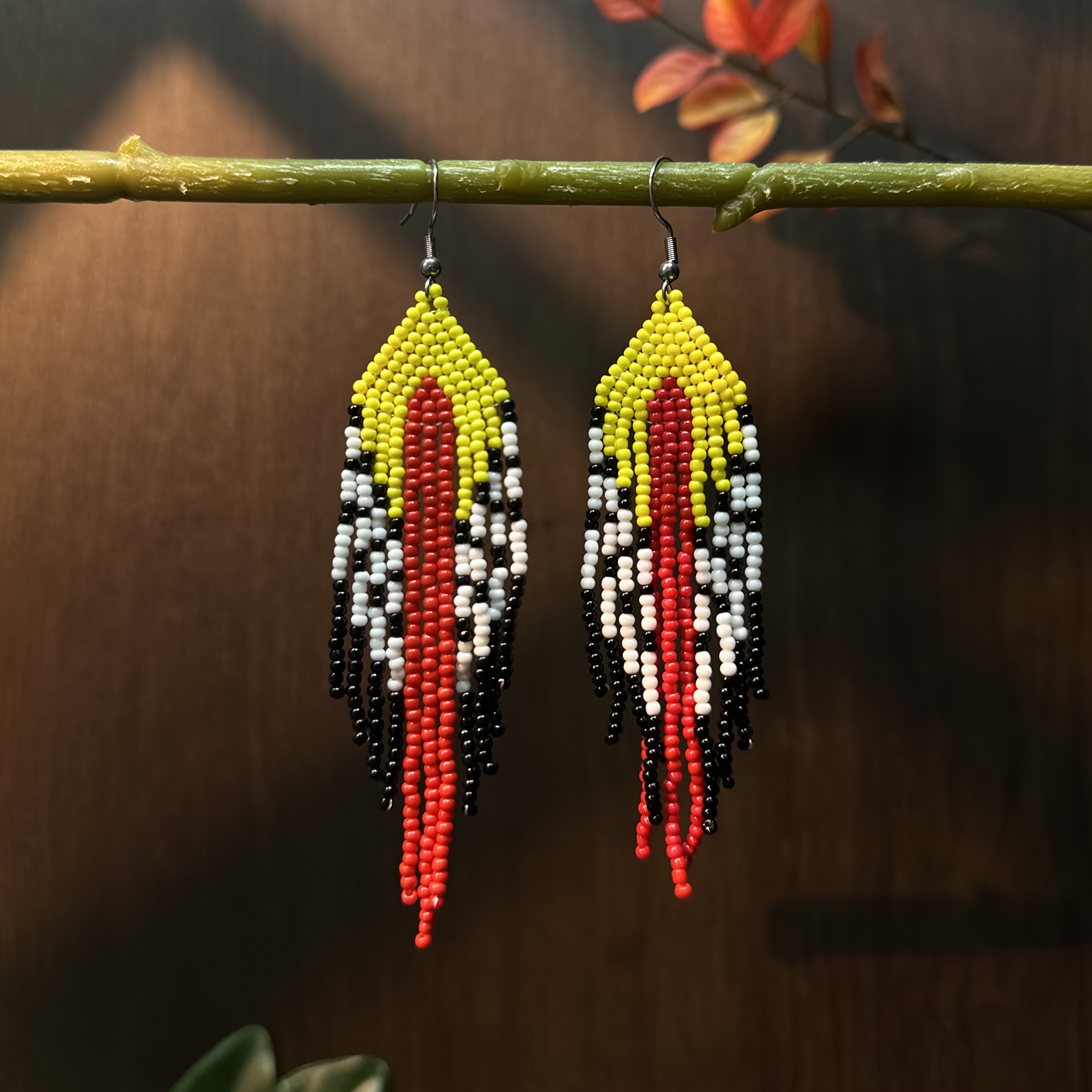 Creative Bohemian Colorful Bead Dangle Earrings