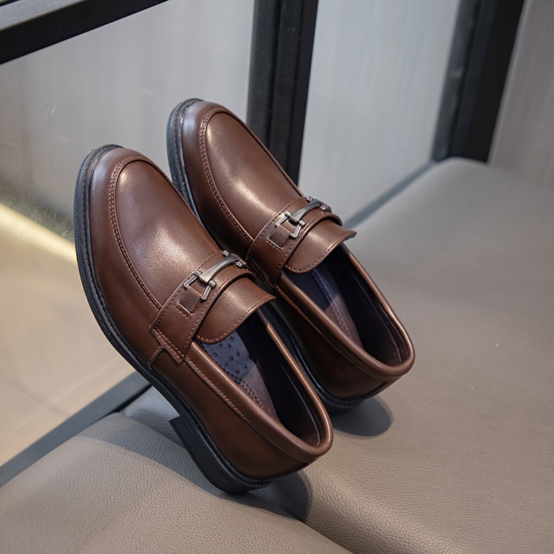 Mocassins De Conduite Pour Hommes - Cuir Verni - Semelle Antidérapante - Style Décontracté/affaires - Enfilage Facile