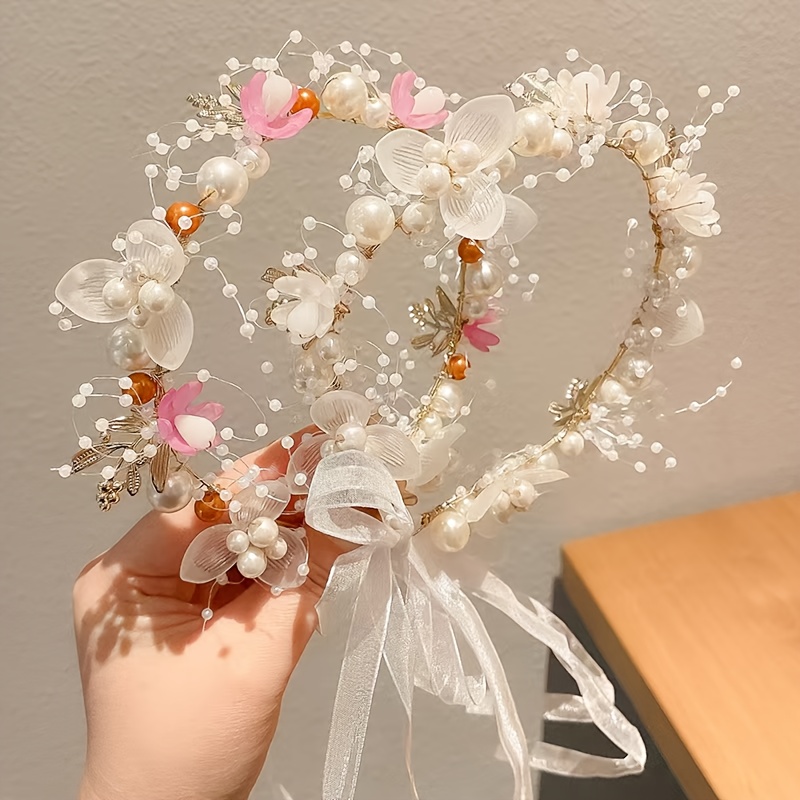 TEMU A Set Of 2 Forest-themed Bridal Headbands, Elegant Wedding Hair Additions For Fairy-like Photo Shoots