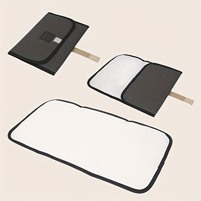 1pc Portable Foldable Diaper Changing Mat for Baby - Mixed Color, Polyester Fiber
