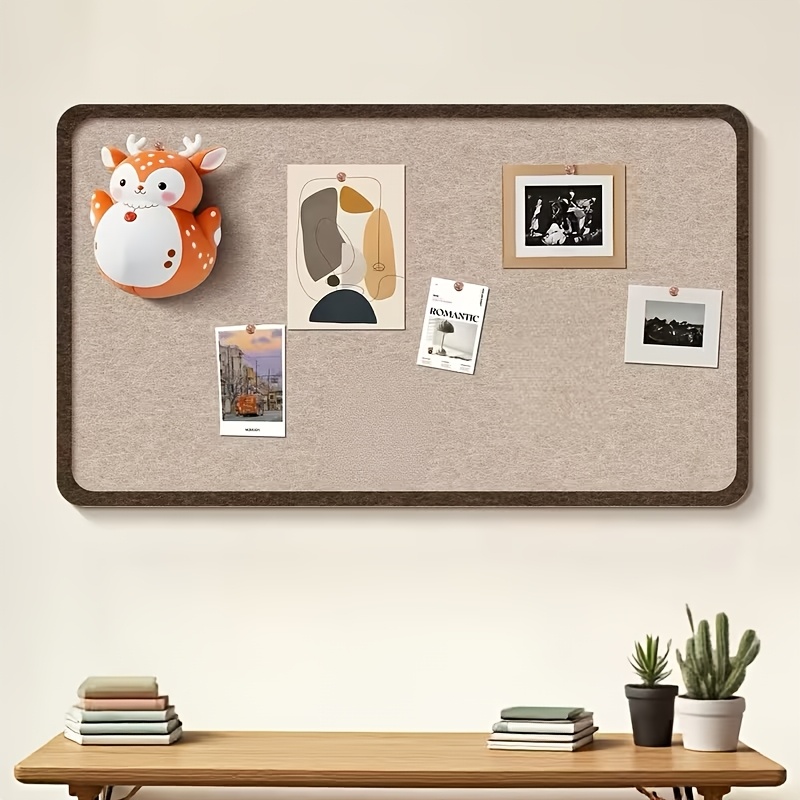 TEMU Nordic Style Thickened Felt Board ( Optional), Self-adhesive Photo Wall – Multifunctional Decorative Board, Suitable For Office/dorm Jewelry