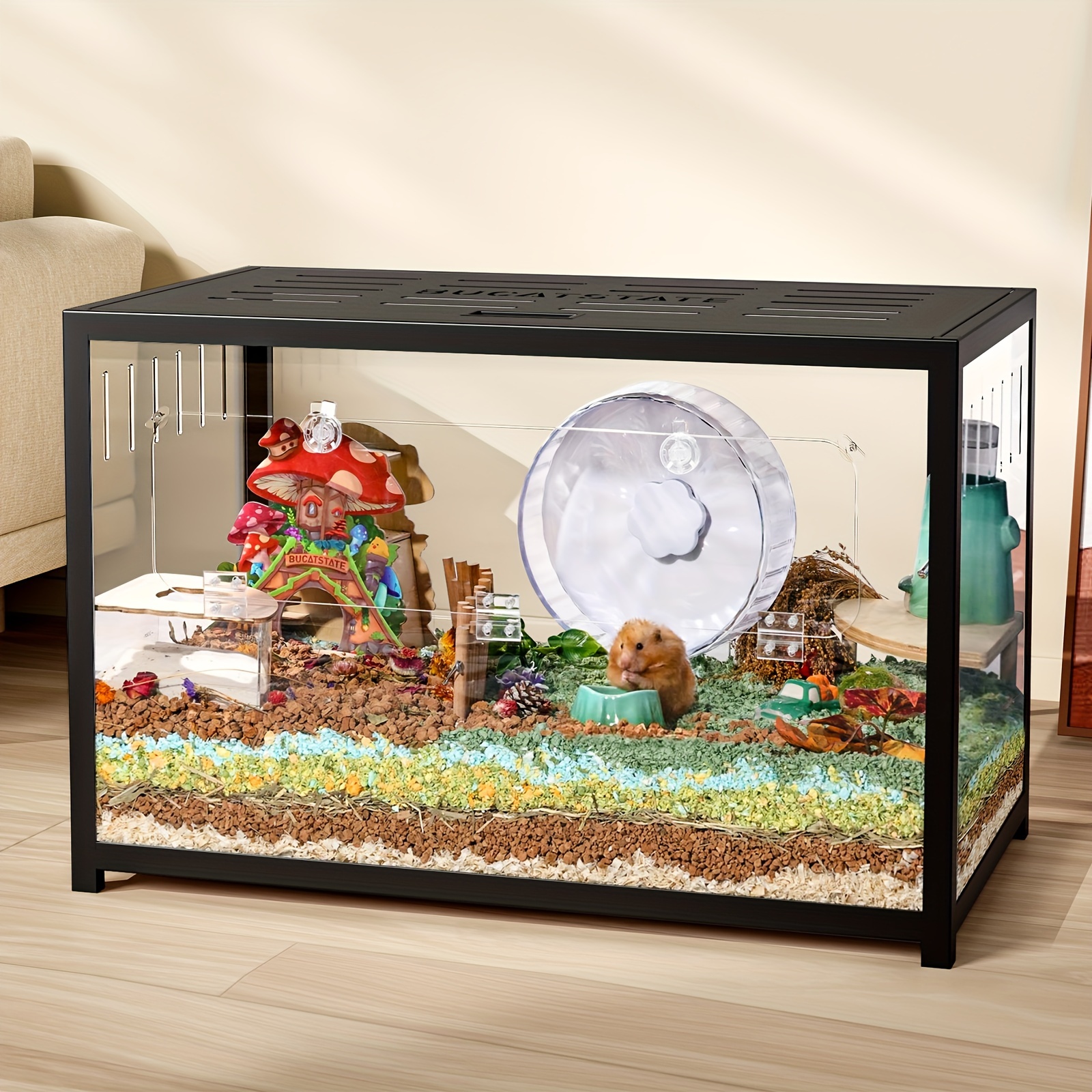 Dwarf Hamster Hamster Aquarium Ideas Glass Cage Hamster Cage On