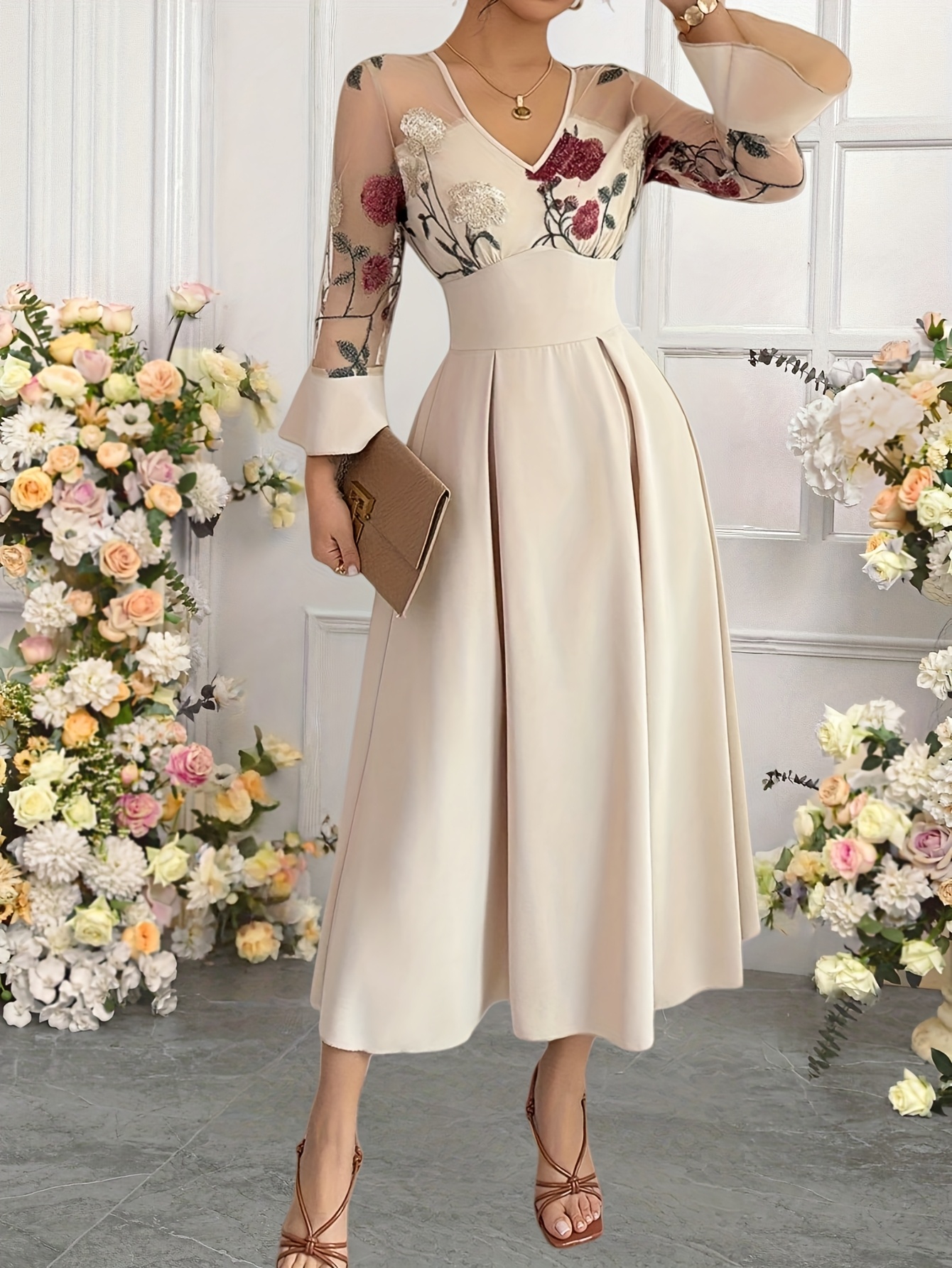 beige dresses women sold on Temu Philippines