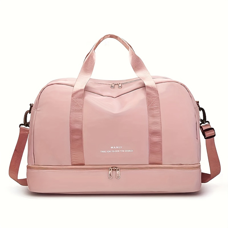 TEMU Women's Business Travel Bag, Short-distance Luggage Bag, Large Capacity Handbag, Foldable Lightweight Maternity Bag, Storage Organizer