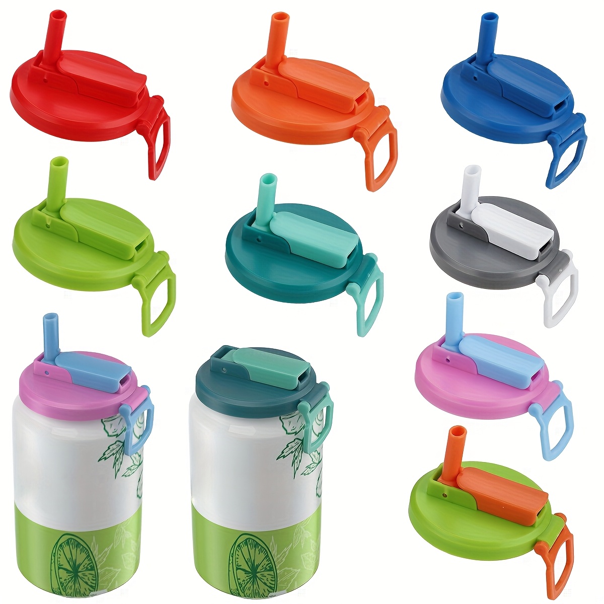 

1pc/4pcs Can Cup 4 Color Soda Can Straw Soda Can Reusable For , Drinks, Juice, Can Covers, Party Supplies Set