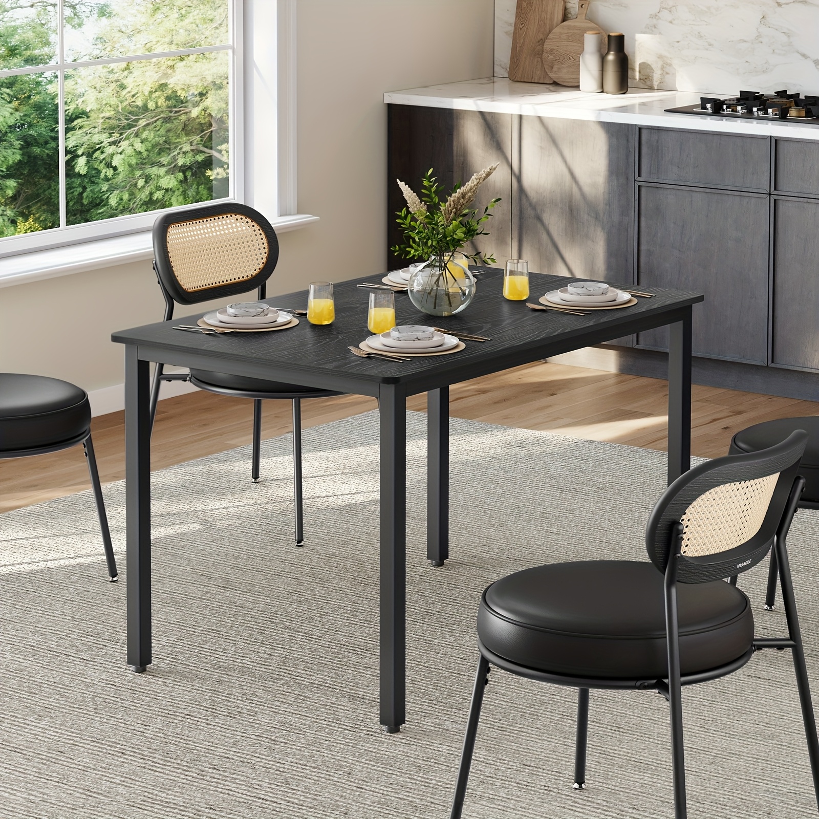 E-shop Esstisch, Küchentisch, 70 x 110 x 75 cm, Esstisch für 4 Personen, Wohnzimmerschreibtisch, für Esszimmer und Küche