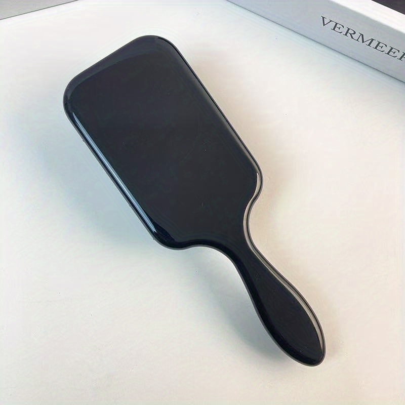 TEMU Customizable Name Rhinestone Square Acetate Air Cushion Comb, Anti-static Comb, Air Cushion Massage Comb, Fashionable Ultra-sparkly Air Cushion