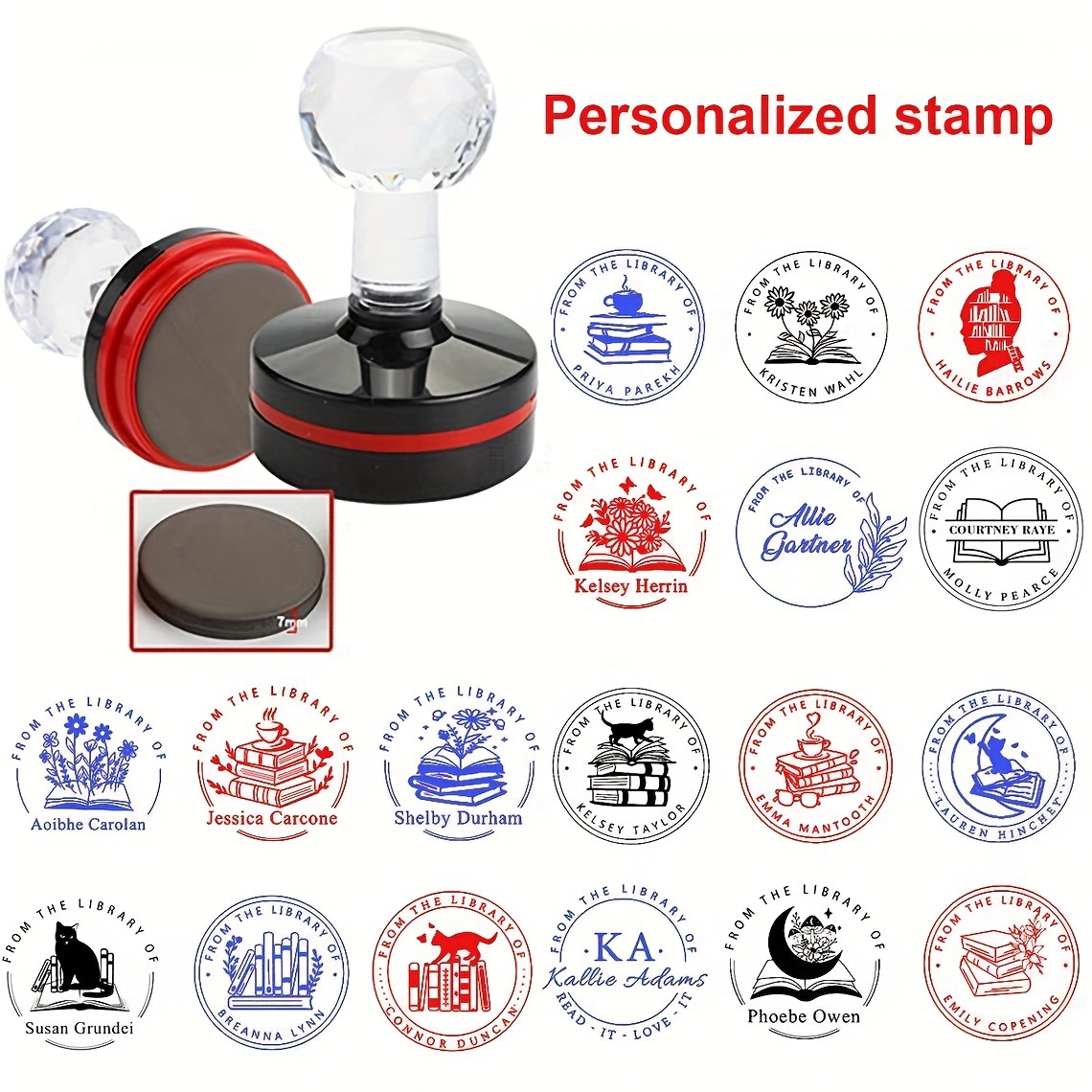 

[customer ] Custom Photo & Stamp - Personalize With Your Face, Address, Or Hand- Designs - Refillable, Options For Office Use By Crawell