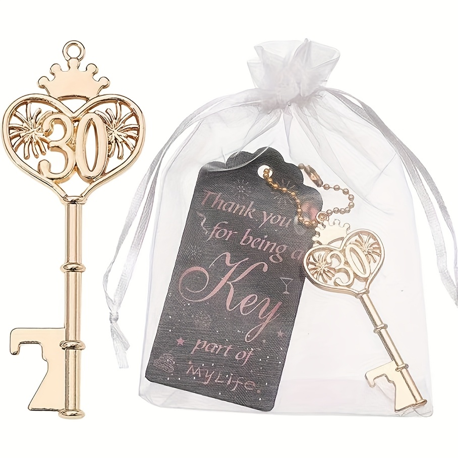 TEMU Porte-clés créatif numérique décapsuleur pour , fêtes d'année, anniversaires et cadeaux, décapsuleur de bouteilles de bière