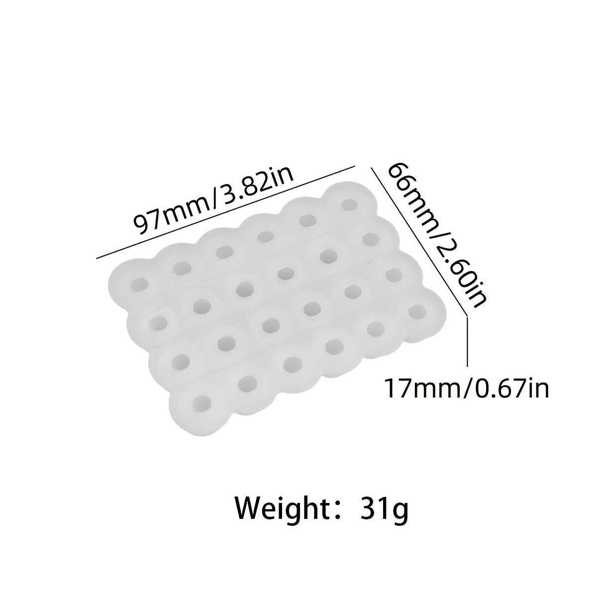TEMU Stampo in silicone per pellet di cera a forma di perla , resina epossidica, serie costiera, decorazioni per la casa, gesso a , cemento, candele