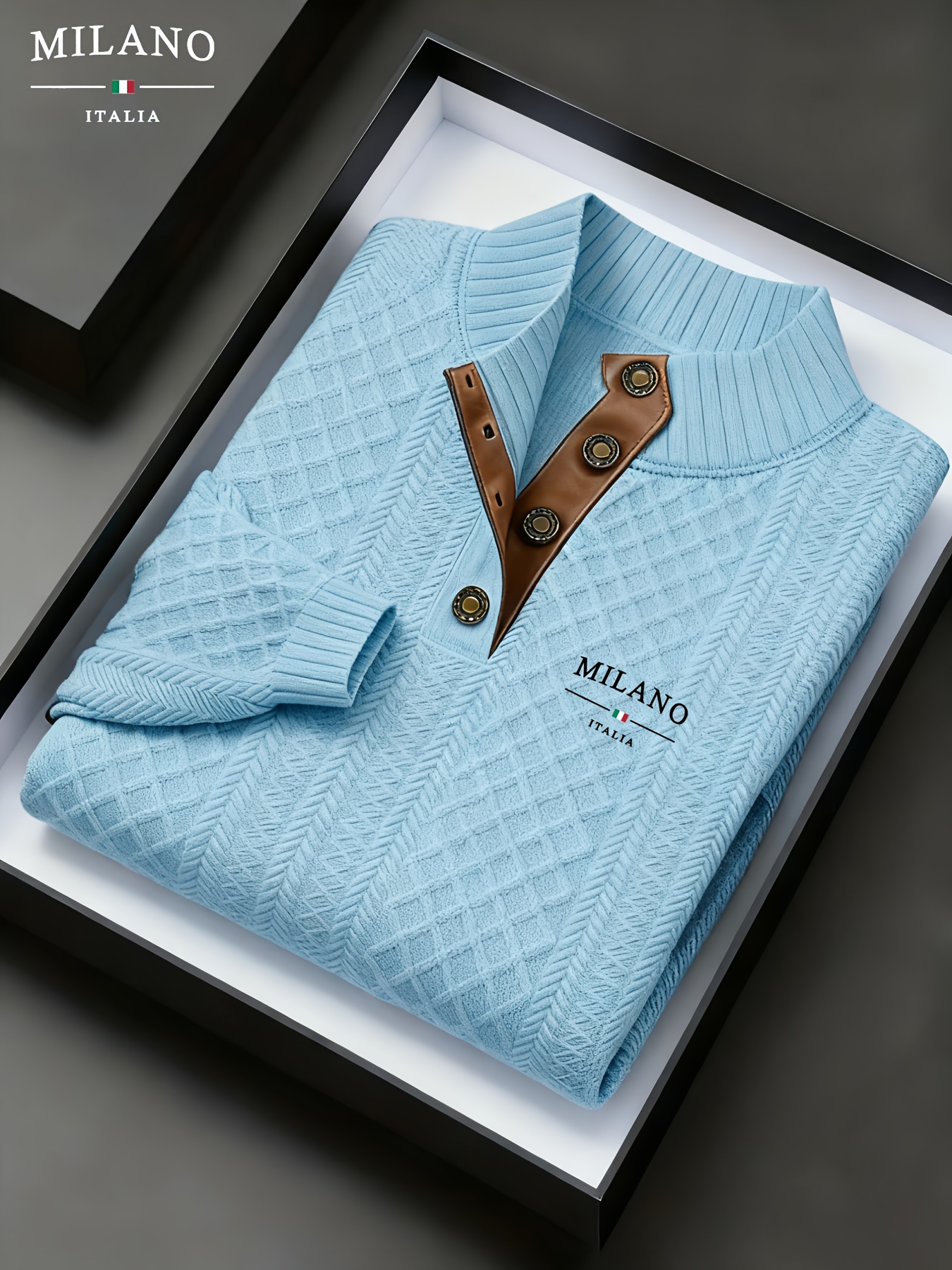 Heren Herfst-Winter Kerst Stand Collar Jacquard Gebreide Trui