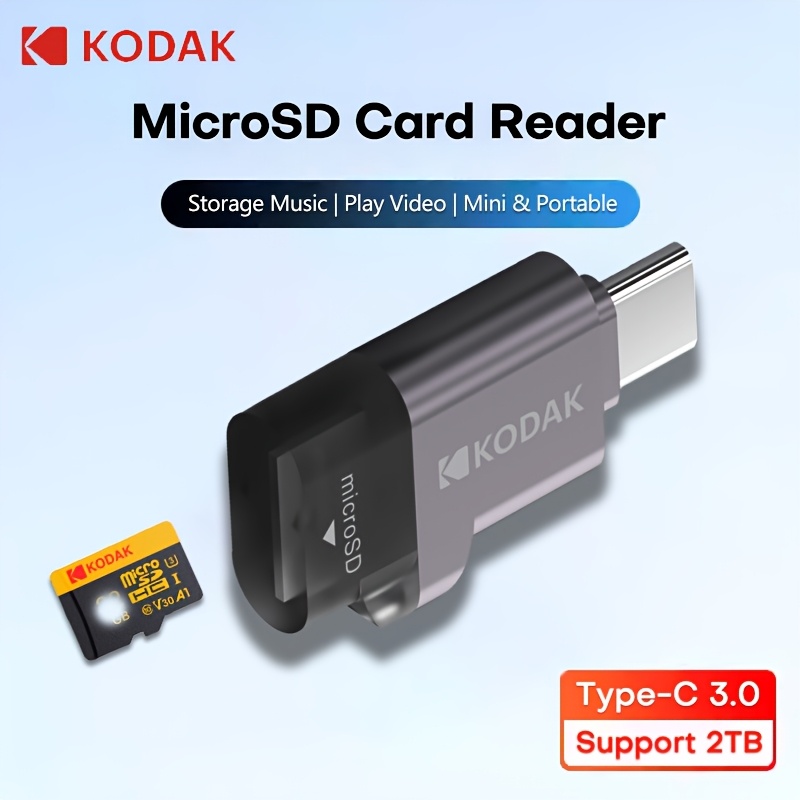 TEMU A Kodak Type- Reader That Works With Iphones, Dslr Cameras, Dash Cams, Tf Memory Cards, For Data Reading And Transfer, Otg Mini Expandable