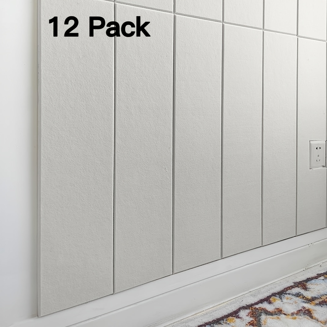 12pcs of sound absorbing panels with self   felt wall tiles for home office and   decoration noise reduction and echo  