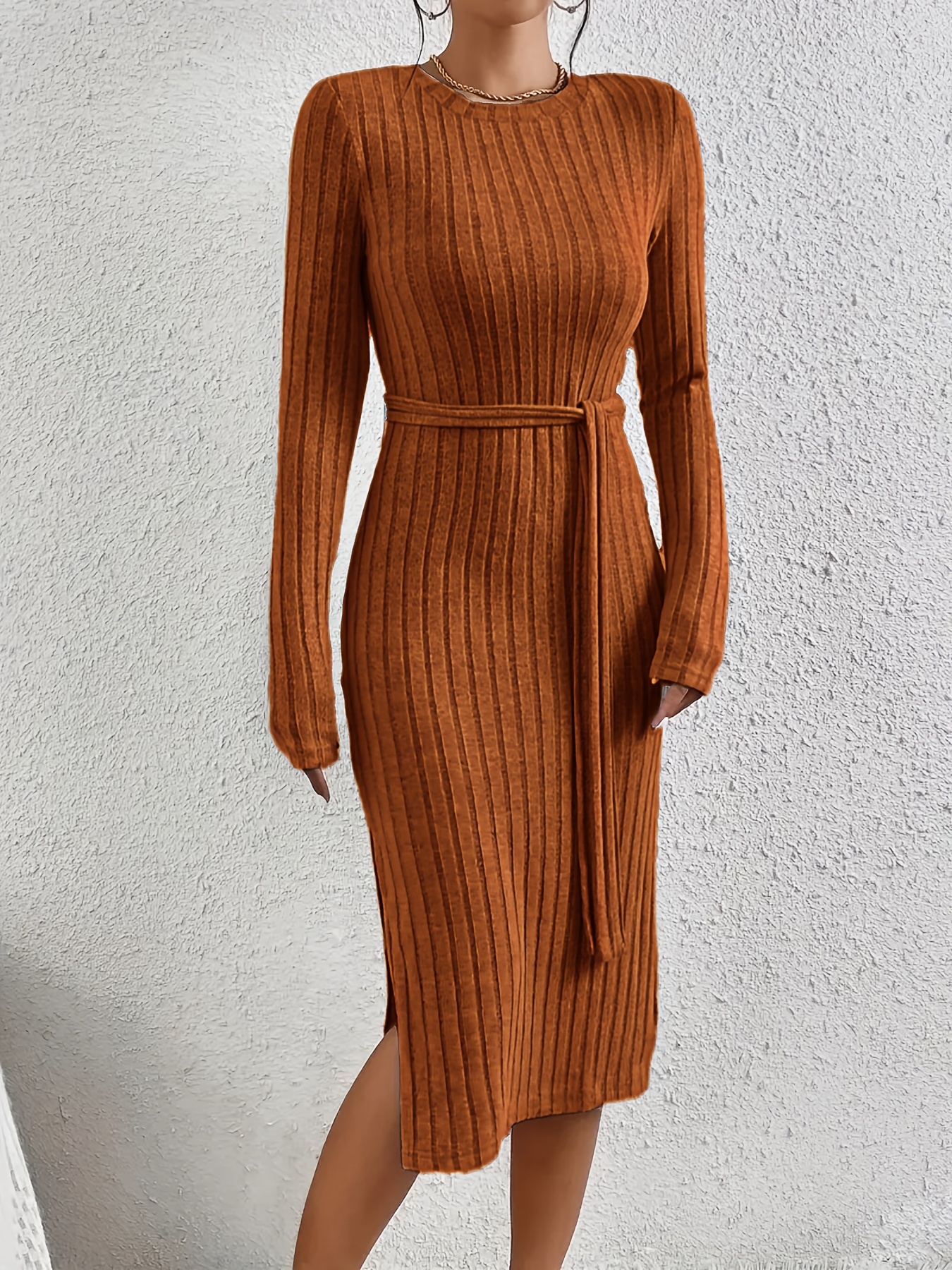 flowy long sleeve midi dress Plus Size Chiffon Midi Dress with Flowy Long Sleeves and Waist Applique