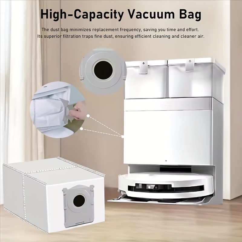 Replacement Dust Bags & Mop Pads For ECOVACS DEEBOT T50 Series - 6 Bags & 6 Pads Vacuum Cleaner Parts