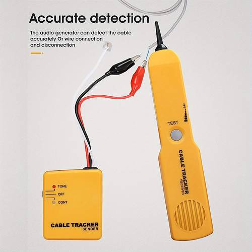 1pc audio cable tracer locator electrical continuity tester with probe kit circuit tracer for network phone lines and car wiring identification tool