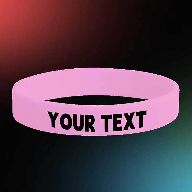 TEMU 10 Stück Firma Wohlfahrt Exklusive Anpassung | Nacht, Licht Silikon Armbänder Team Building