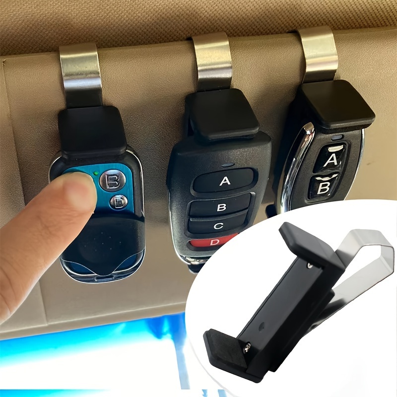 

Car Sun Visor Clip: Remote Control Holder For Your Vehicle - Plastic Material