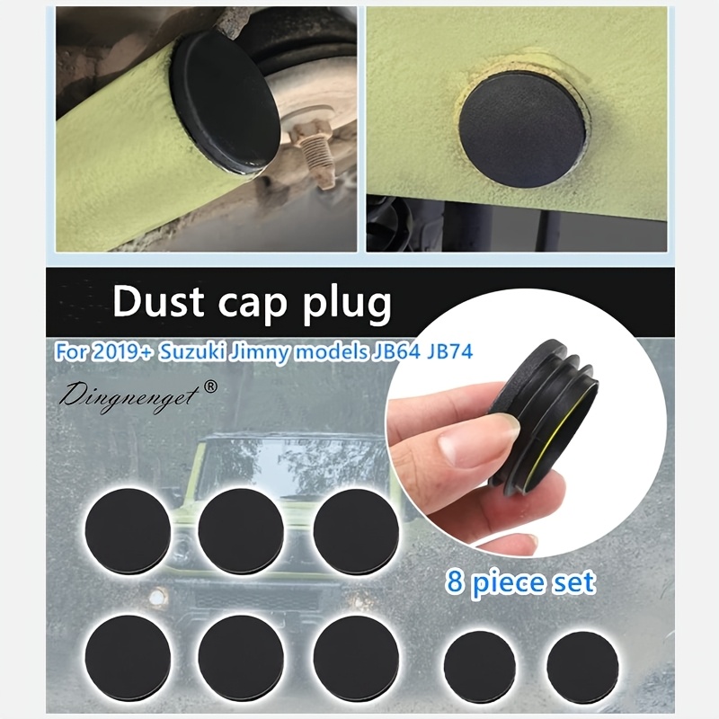TEMU Car Beam Dust Plugs, Dust Caps, Plugs, Waterproof Plugs, 8pcs Set, Car External Accessories, Beam Shield Is Suitable For 2019-2025 Jb74/jb64.