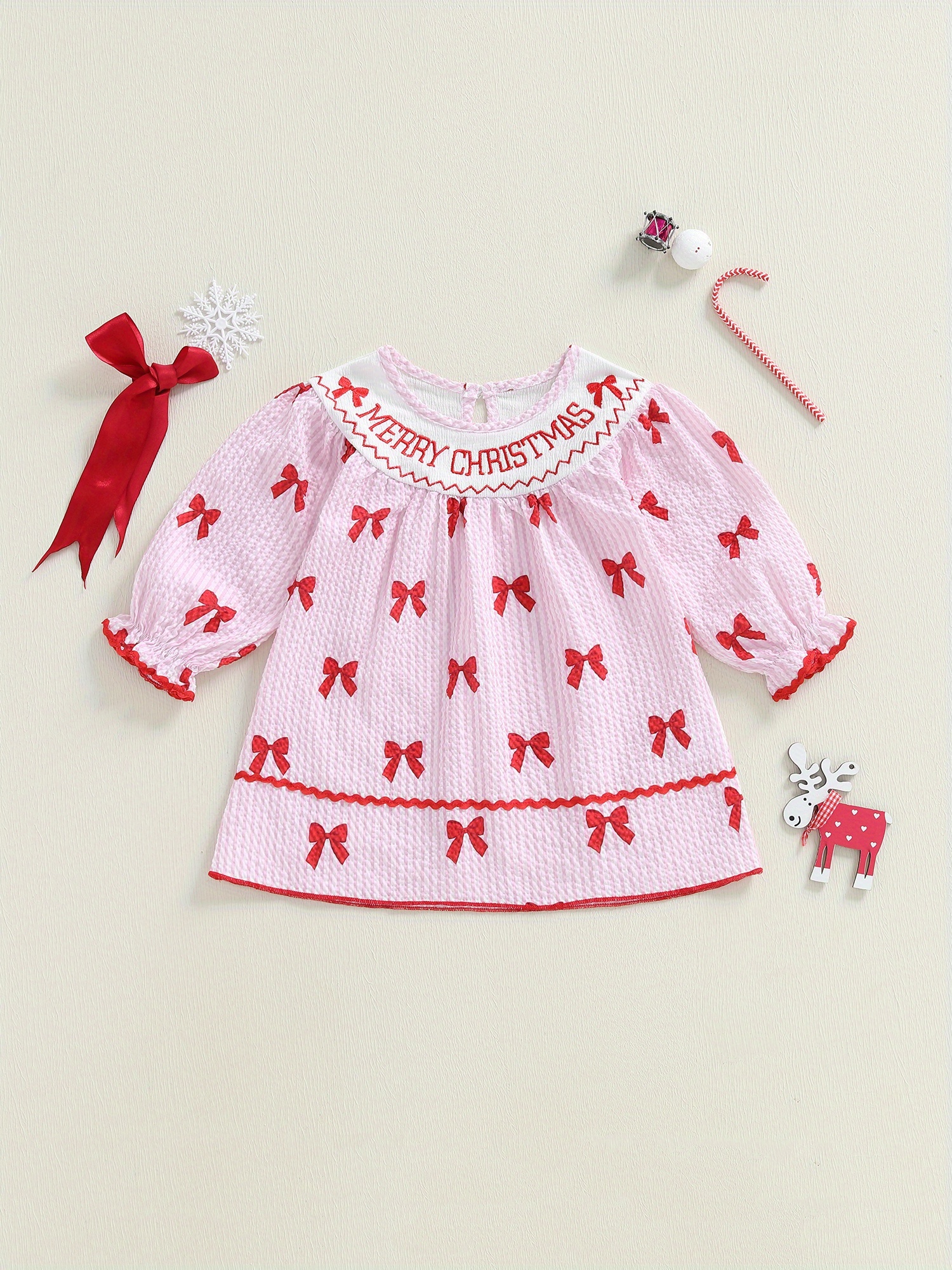 toddler christmas dress merry - Temu