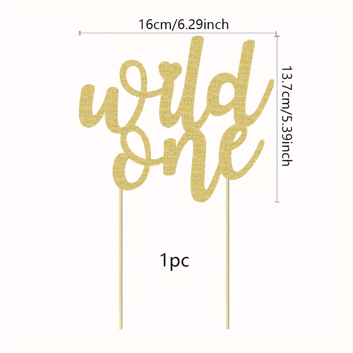 1pc Glitter 1 Cake Topper For 1st Birthday, Cake Topper For 1st Birthday
