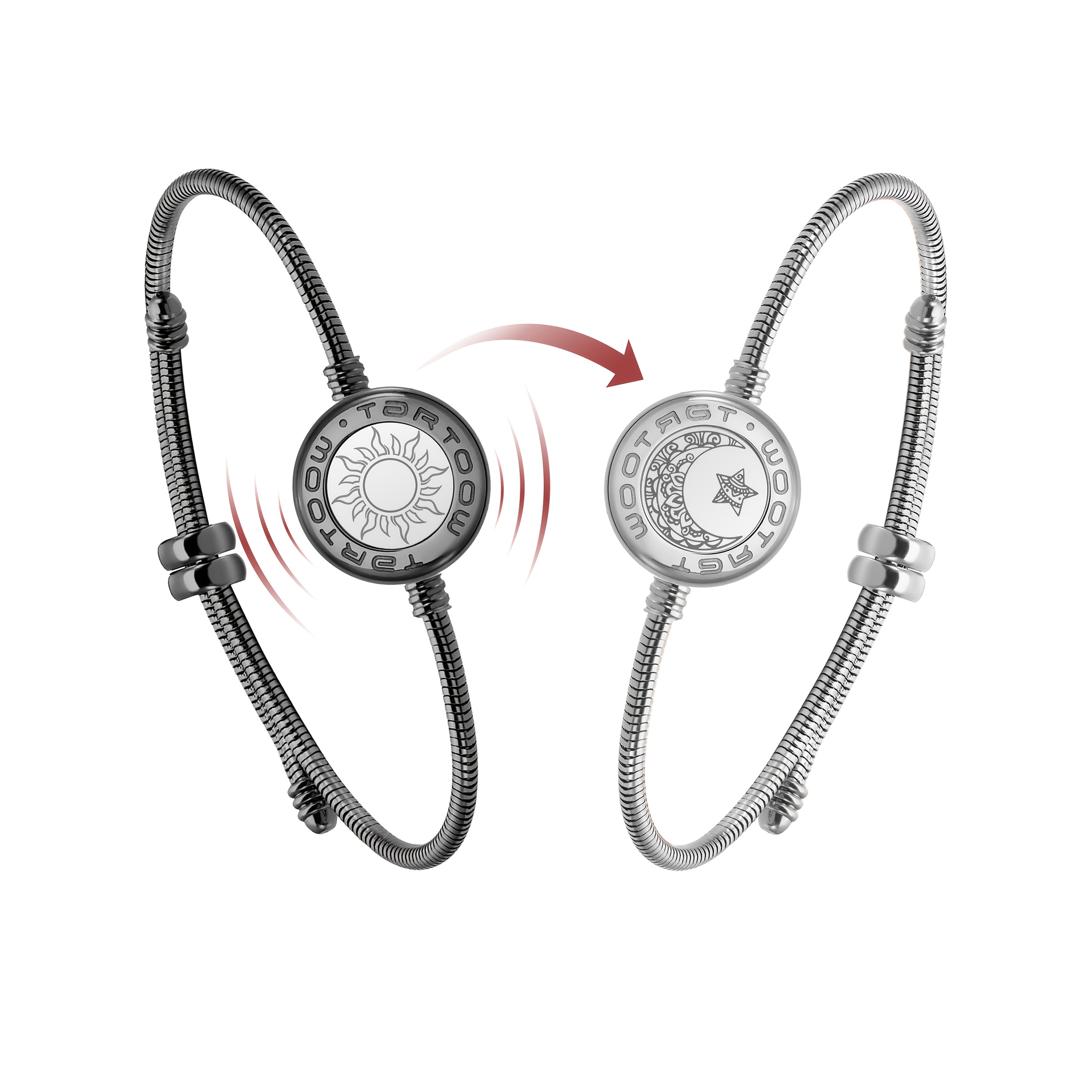 Long Distance Totwoo Touch Bracelets For Couples, Vibration