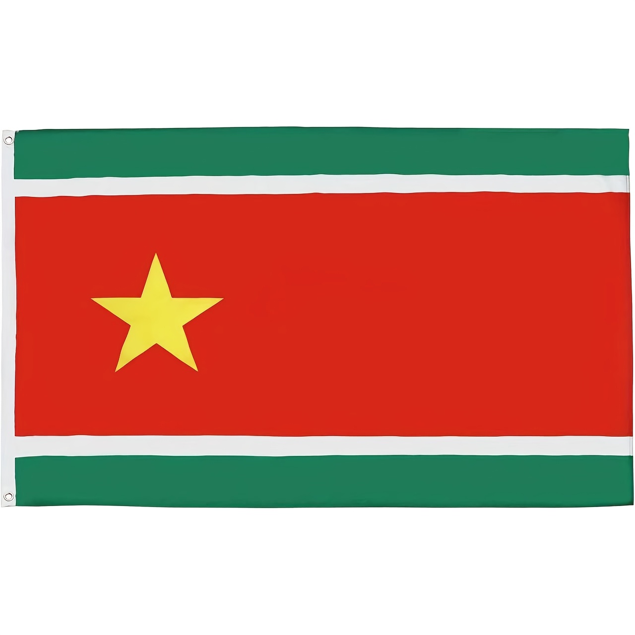 TEMU 1 Drapeau de l'Indépendance de la Guadeloupe, Disponible en Plusieurs Tailles, avec Œillets en Métal, à la Décoloration, , avec une Étoile Jaune
