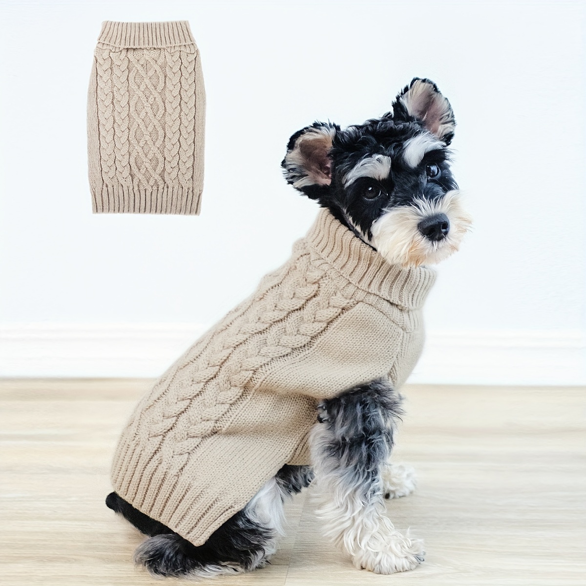 

[customer ] Cozy Knit Dog Sweater With Leash Hole - Turtleneck Pullover For Small To Medium Breeds, Soft Warm Pet Apparel For Chihuahua, Bulldog, Dachshund