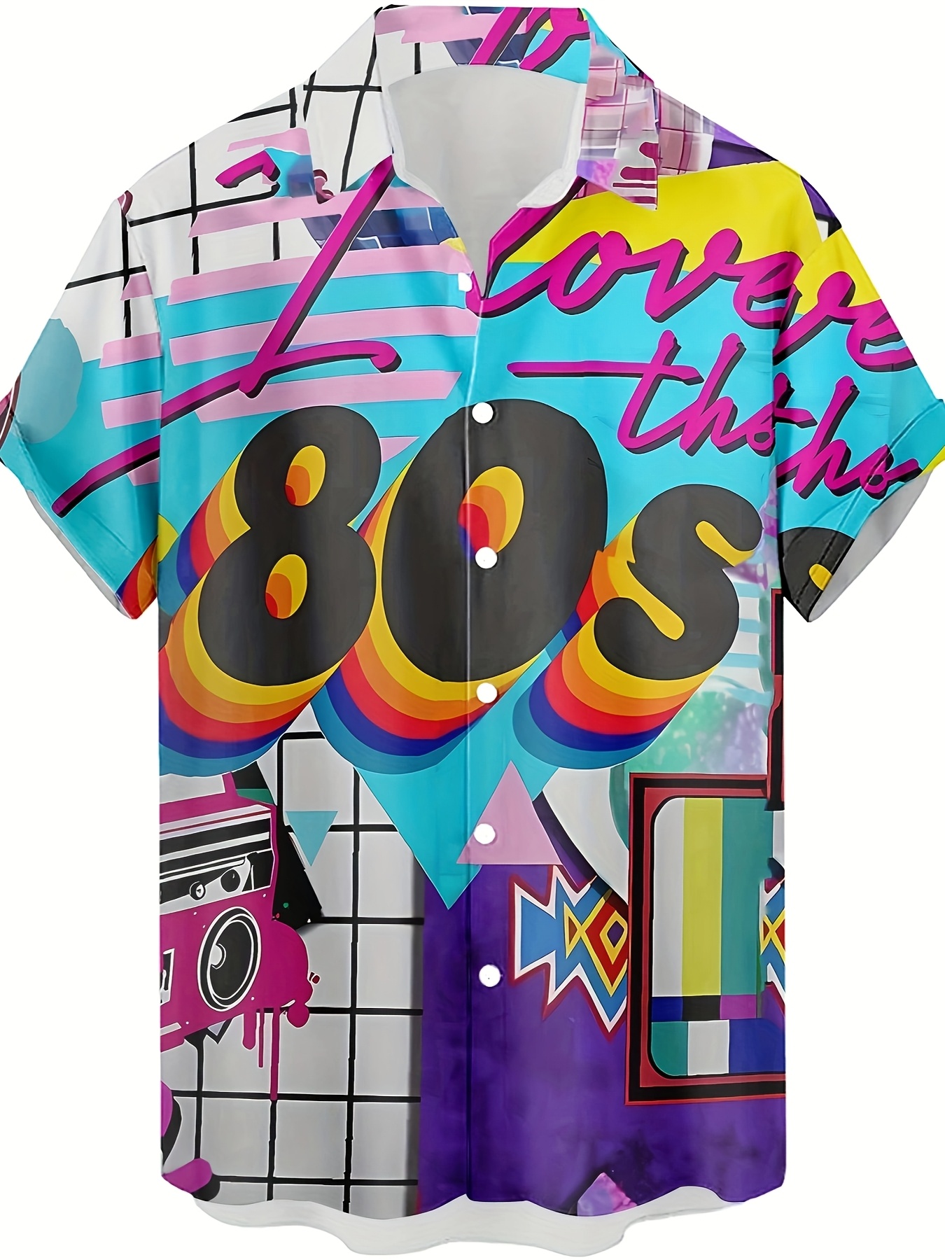 1980s Takezo multiple button shirt