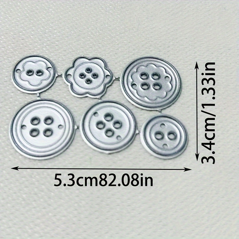 Button Metal Cutting Dies Stencils Diy Scrapbooking Album Paper Card Stencils Dies