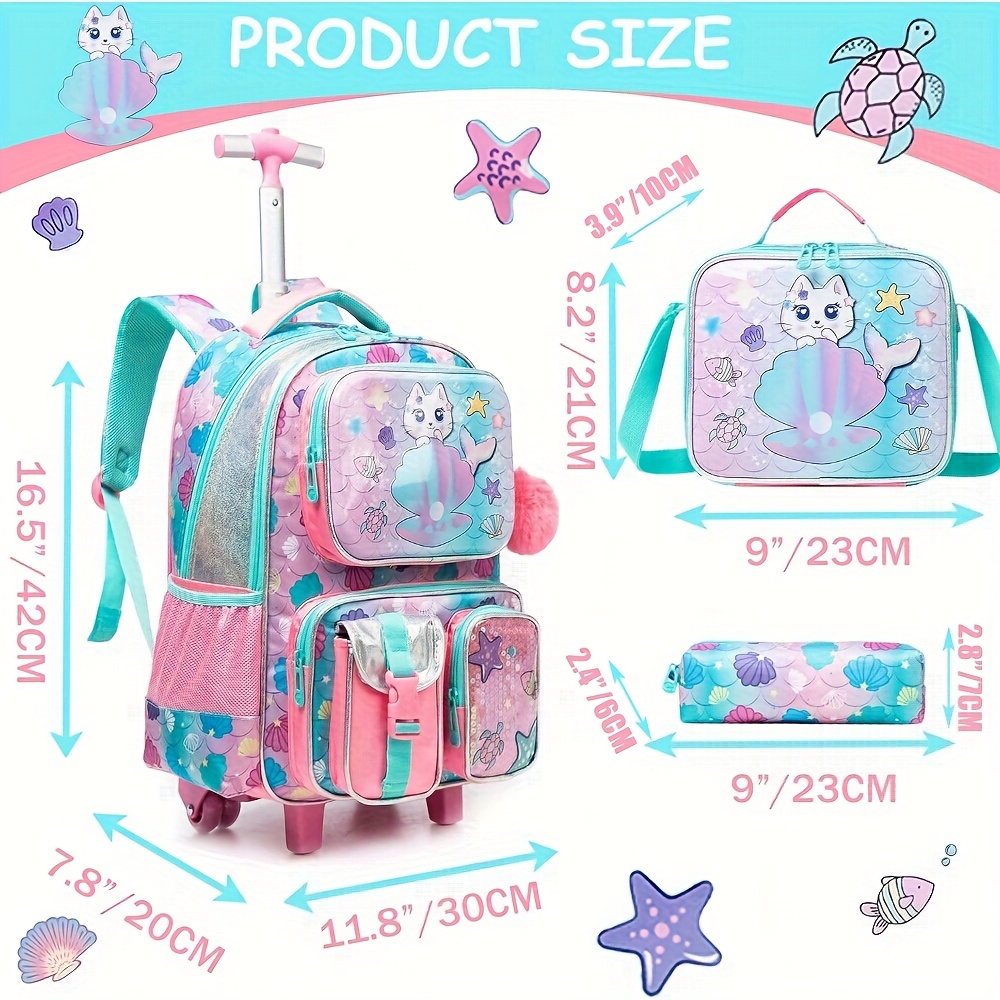 Mochilas Para Niñas Mochila Ruedas NiÃ±o AÃ±os Mochila Con