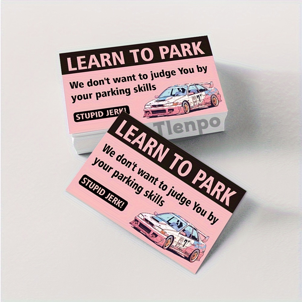 Lustige Parkplatz Erinnerung Warnung Lustige Karte 10 Stück