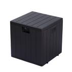 de almacenamiento exterior | impermeable y resistente a los rayos uv | organizador rectangular multiusos con cierre de pestillo | ideal para cojines de patio, herramientas de jardinería, accesorios de piscina | material | diseño seguro y portátil, para almacenamiento exterior, , armario, estante para almacenamiento exterior