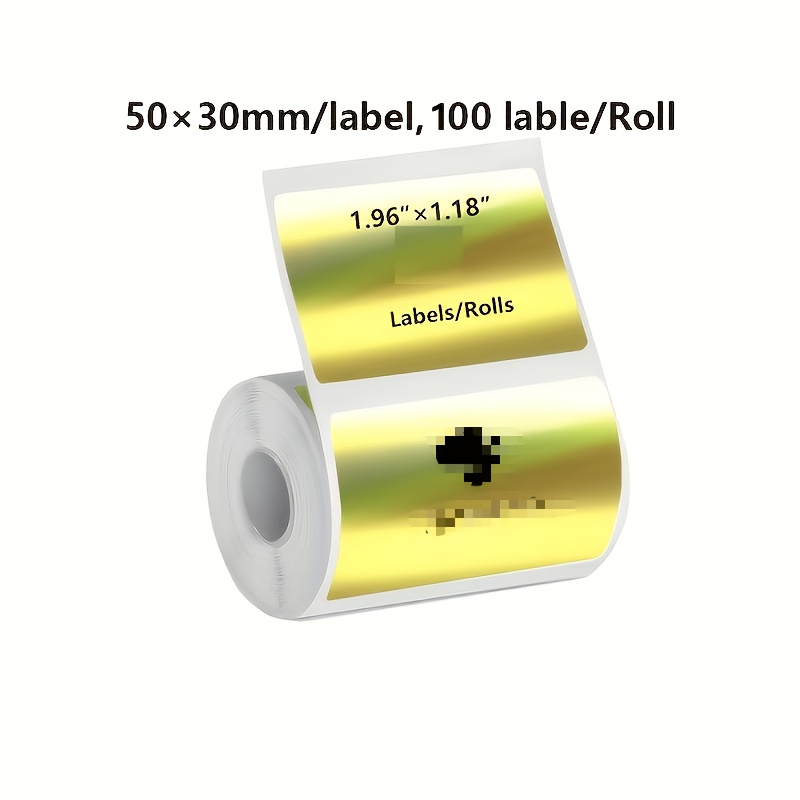 TEMU (50 X 30/40 X 30) 1 Roll Labels, 100pcs/roll Labels, Single Roll Pack, Used For Price, Name, Logo Thermal Labels; Suitable For