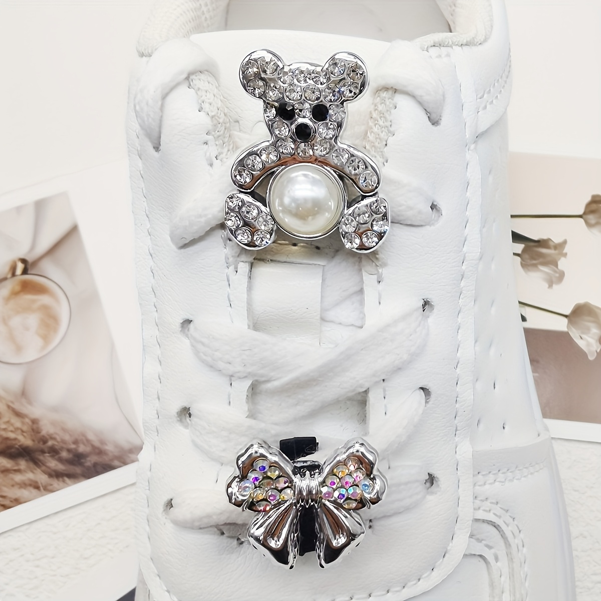 hebillas de oso con accesorios de zapatos de piedras brillantes para  decoración DIY para realzar el estilo de tus