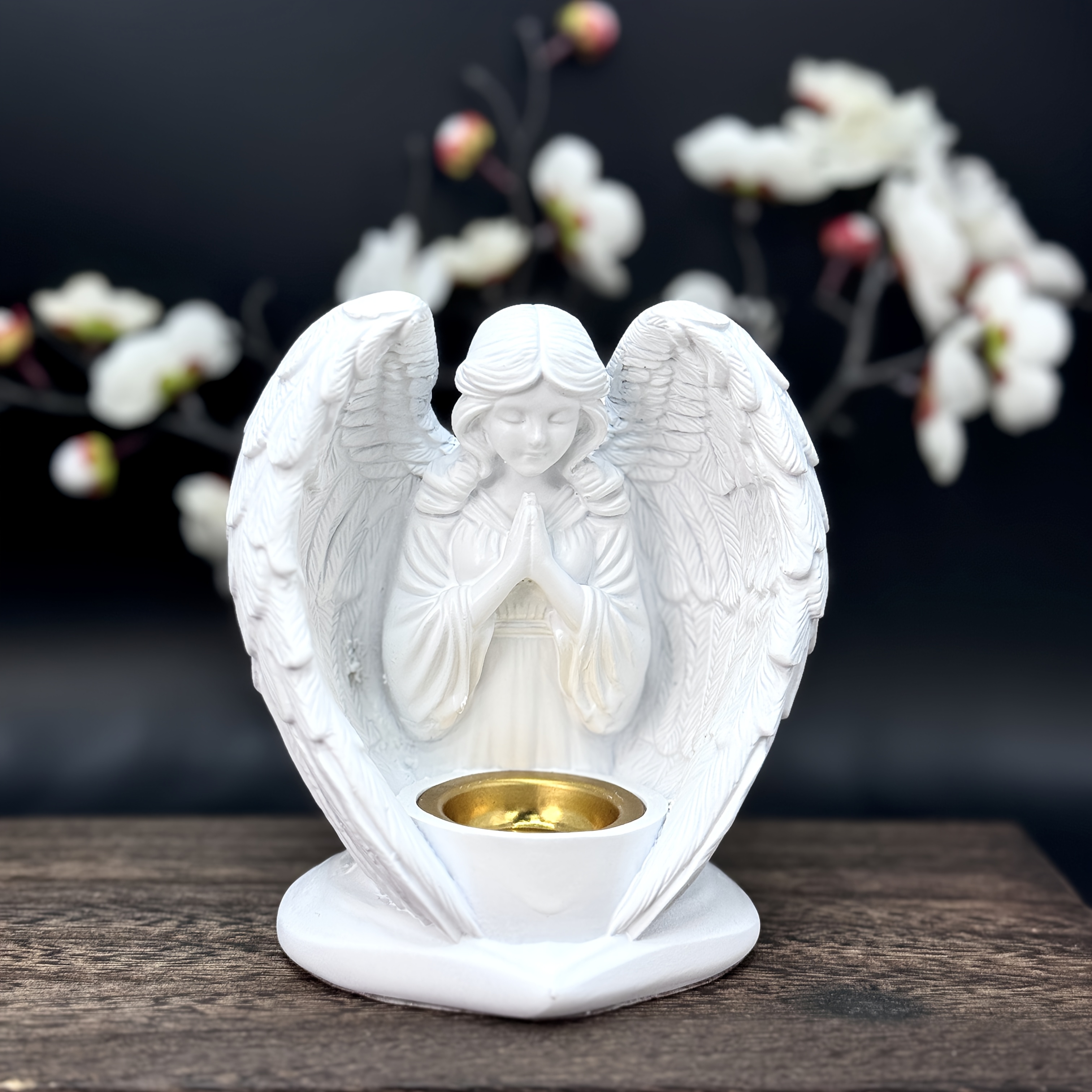 1pc, European Girl Incense Holder And Rack, Guardian Candlestick, Desktop Office Tea Room Ornament, Couple's Romantic Thanksgiving Gift, Resin Figure Small American European Sculpture