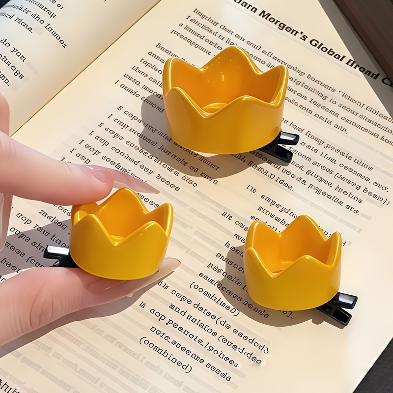 TEMU Set da 3 pezzi di graziosi accessori per capelli con copricapo a corona, fermaglio a d'anatra, fermaglio laterale, , corona da piccolo principe