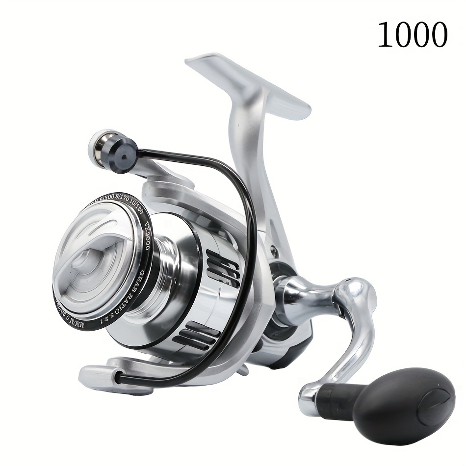 Metal Spinning Rock Fishing Reel Durable High Speed G-Ratio 5.2:1 Zinc  Alloy