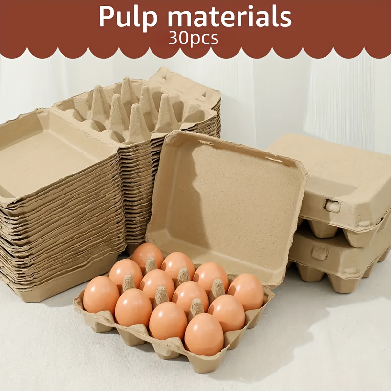 Sunny Side Up Yellow Octagon Paper Pulp Chicken Egg Cartons (12 Eggs