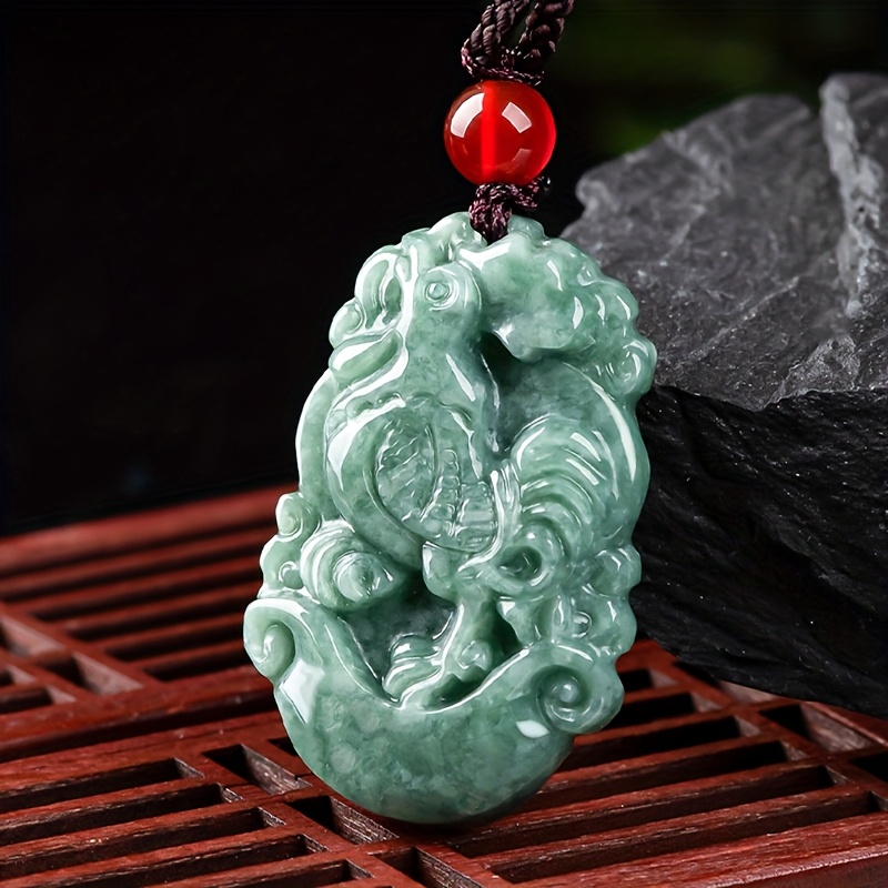 Natural Stone Zodiac Pendant Necklace, Hand Carved, Unisex