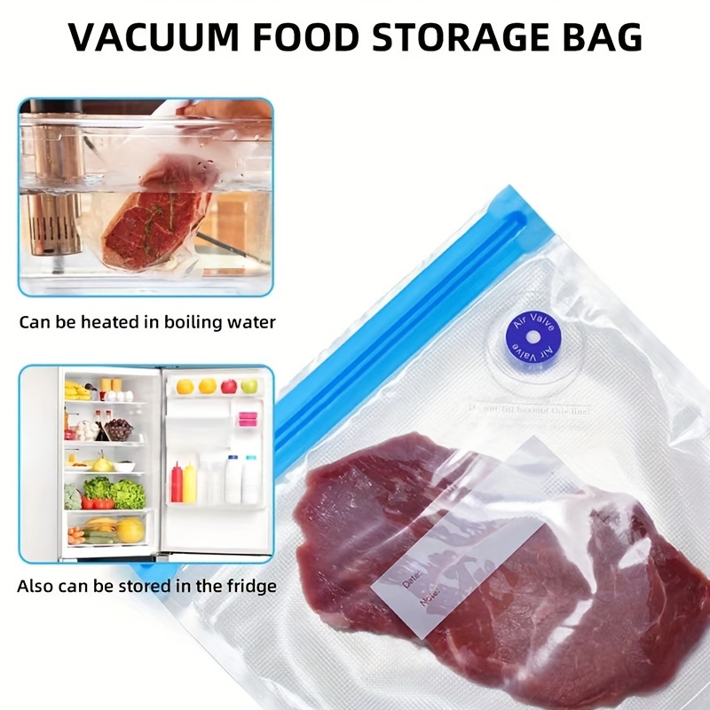 reusable food vacuum storage bags long lasting vacuum food storage bags vacuum sealed bags kitchen accessories vacuum sealed zipper bags for food storage large medium small vacuum bags for meal preparation or storage kitchen organization keep your   and lasting details 9