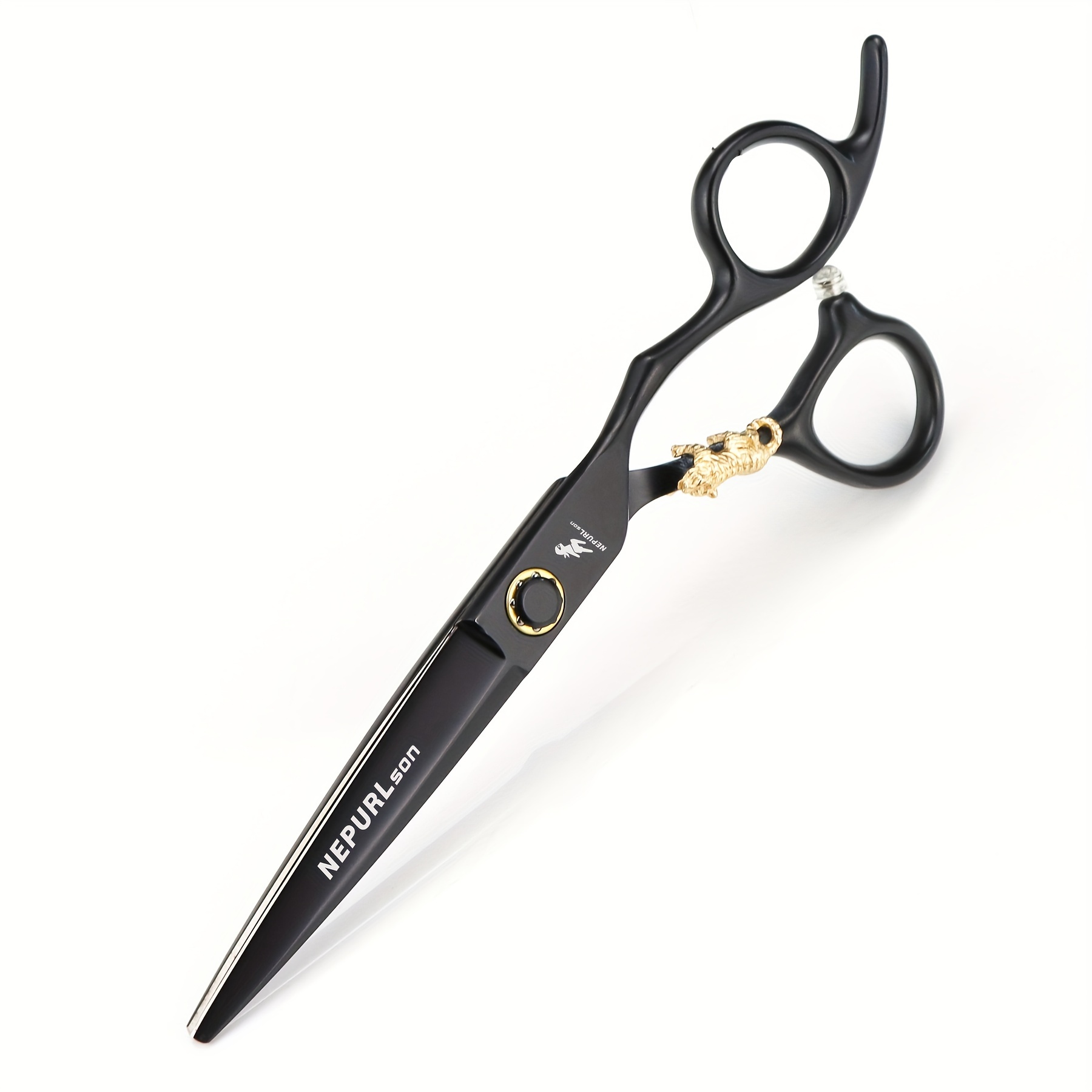 E-shop Nepurlson Farbe Schwarz Kleine Goldene Tiger Lager Schrauben, Professionelle Haarschere, Scharfe Schere, Schneid Schere und Ausdünnungsschere